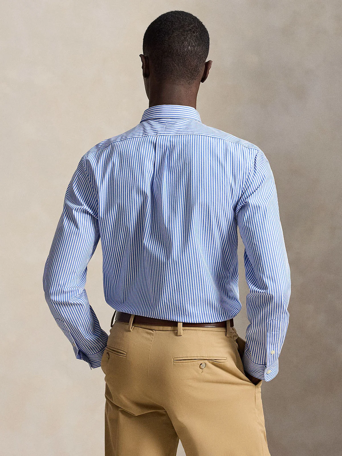 POLO RALPH LAUREN Áo Sơ Mi Nam Tay Dài Slim Fit Striped Stretch Poplin Shirt