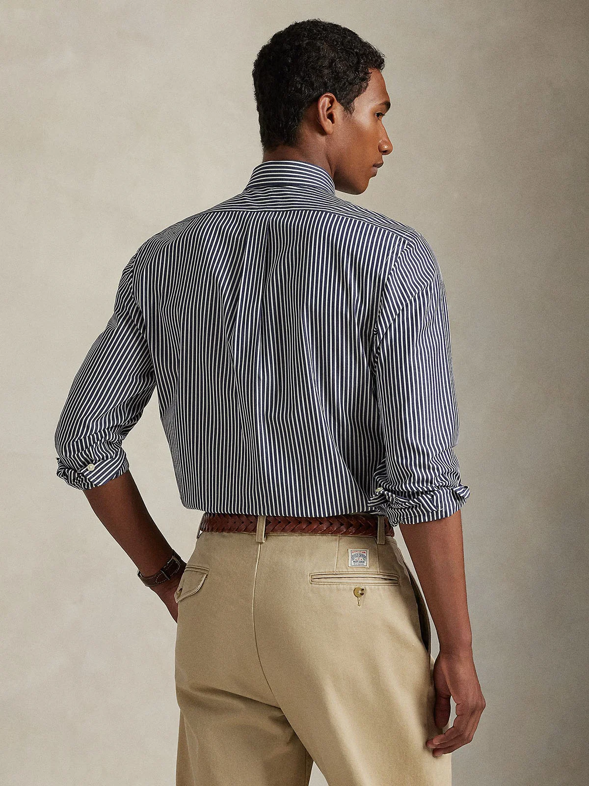 POLO RALPH LAUREN Áo Sơ Mi Nam Tay Dài Slim Fit Striped Stretch Poplin Shirt
