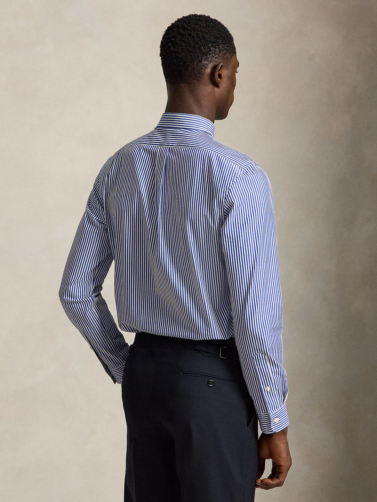 POLO RALPH LAUREN Áo Sơ Mi Nam Tay Dài Slim Fit Striped Stretch Poplin Shirt