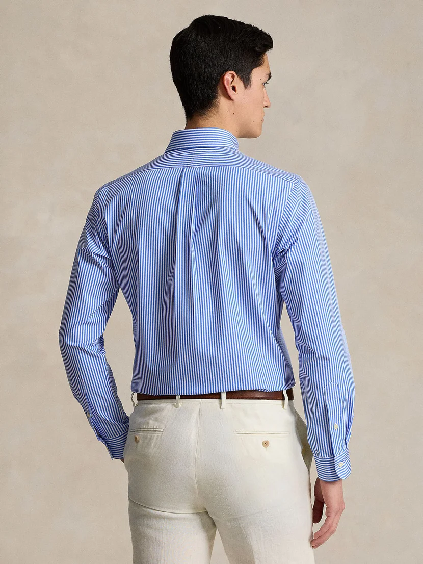 POLO RALPH LAUREN Áo Sơ Mi Nam Tay Dài Custom Fit Striped Stretch Poplin Shirt