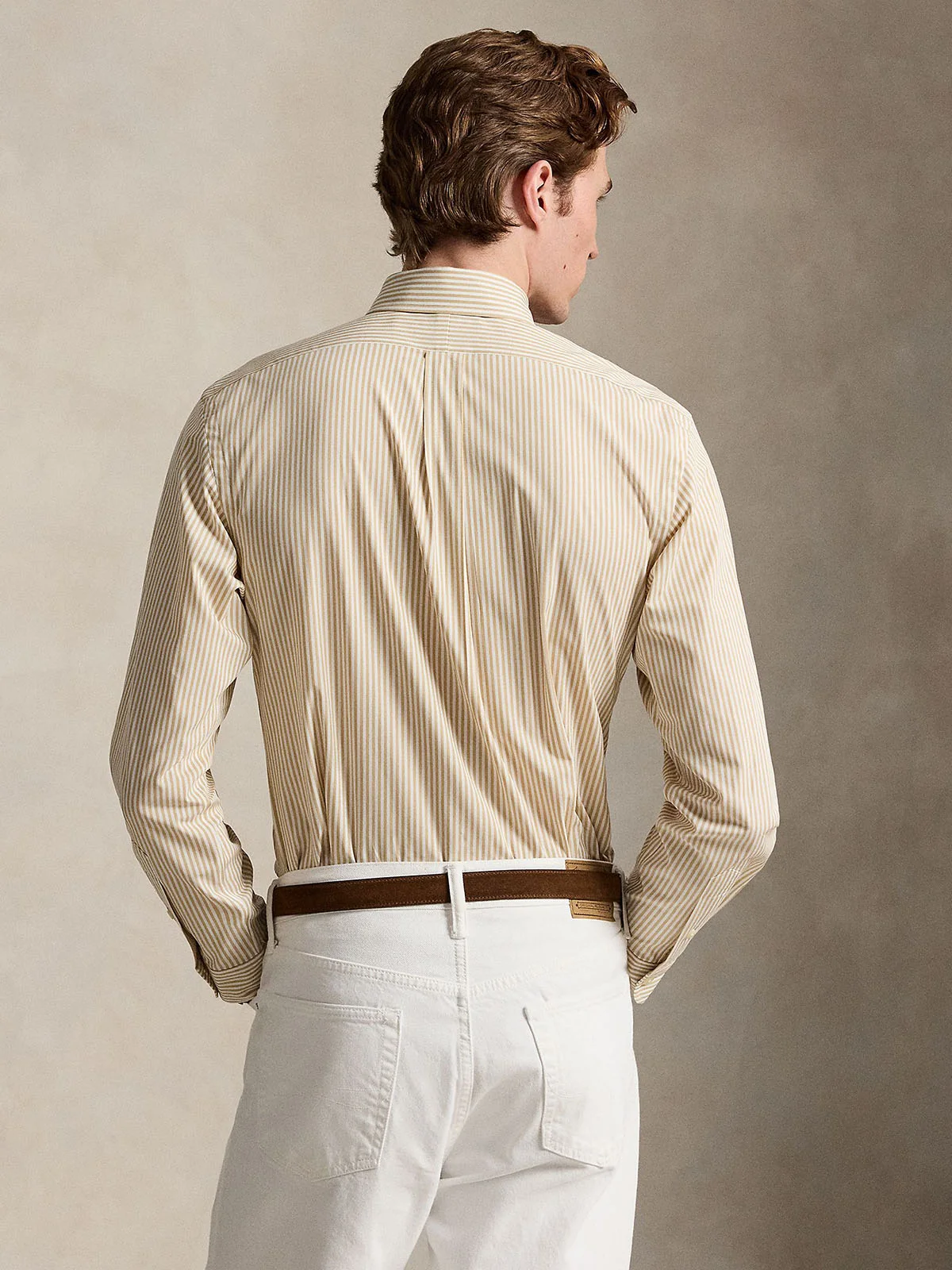 POLO RALPH LAUREN Áo Sơ Mi Nam Tay Dài Custom Fit Striped Stretch Poplin Shirt