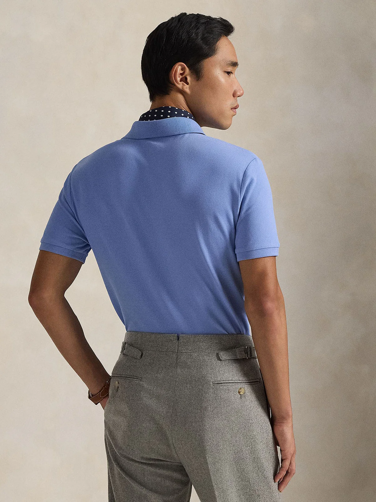 POLO RALPH LAUREN Áo Polo Nam Tay Ngắn Custom Slim Fit Stretch Mesh Polo Shirt