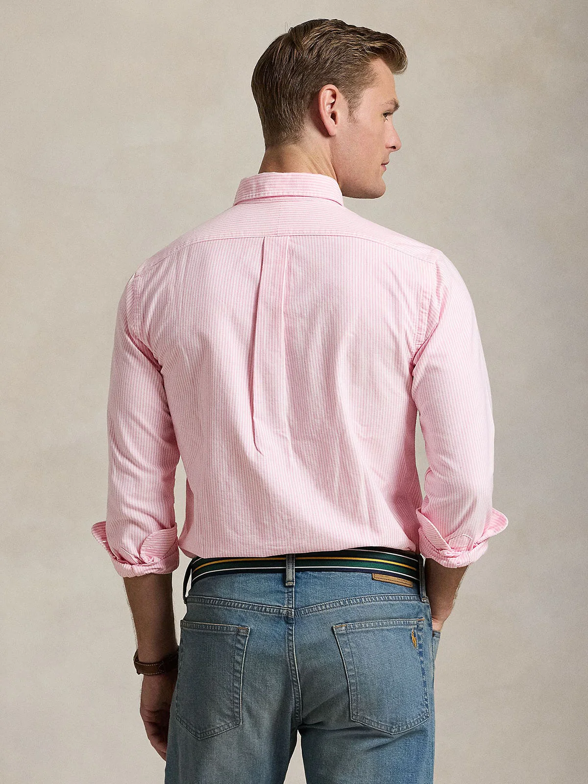 POLO RALPH LAUREN Áo Sơ Mi Nam Tay Dài Custom Fit Striped Oxford Shirt