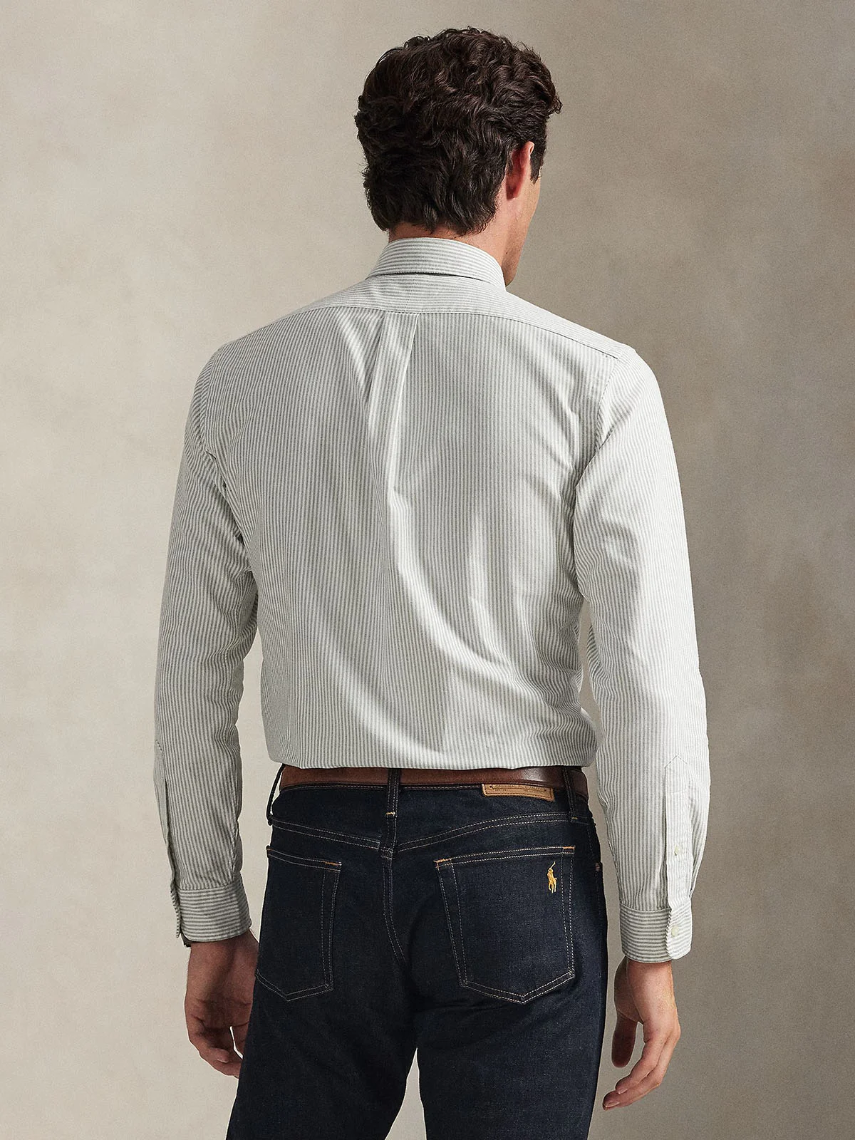 POLO RALPH LAUREN Áo Sơ Mi Nam Tay Dài Custom Fit Striped Oxford Shirt