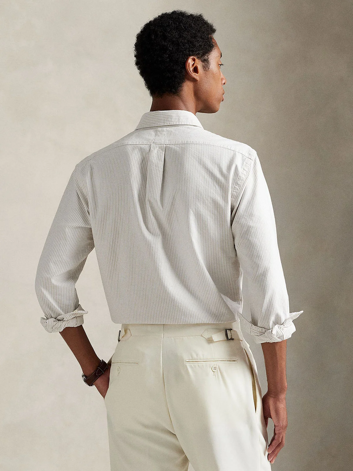POLO RALPH LAUREN Áo Sơ Mi Nam Tay Dài Slim Fit Striped Oxford Shirt