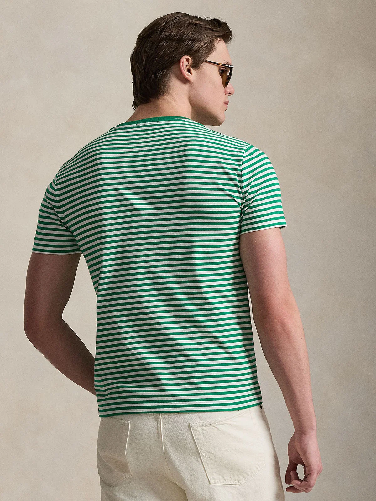 POLO RALPH LAUREN Áo Thun Nam Tay Ngắn Custom Slim Fit Striped Jersey T-Shirt