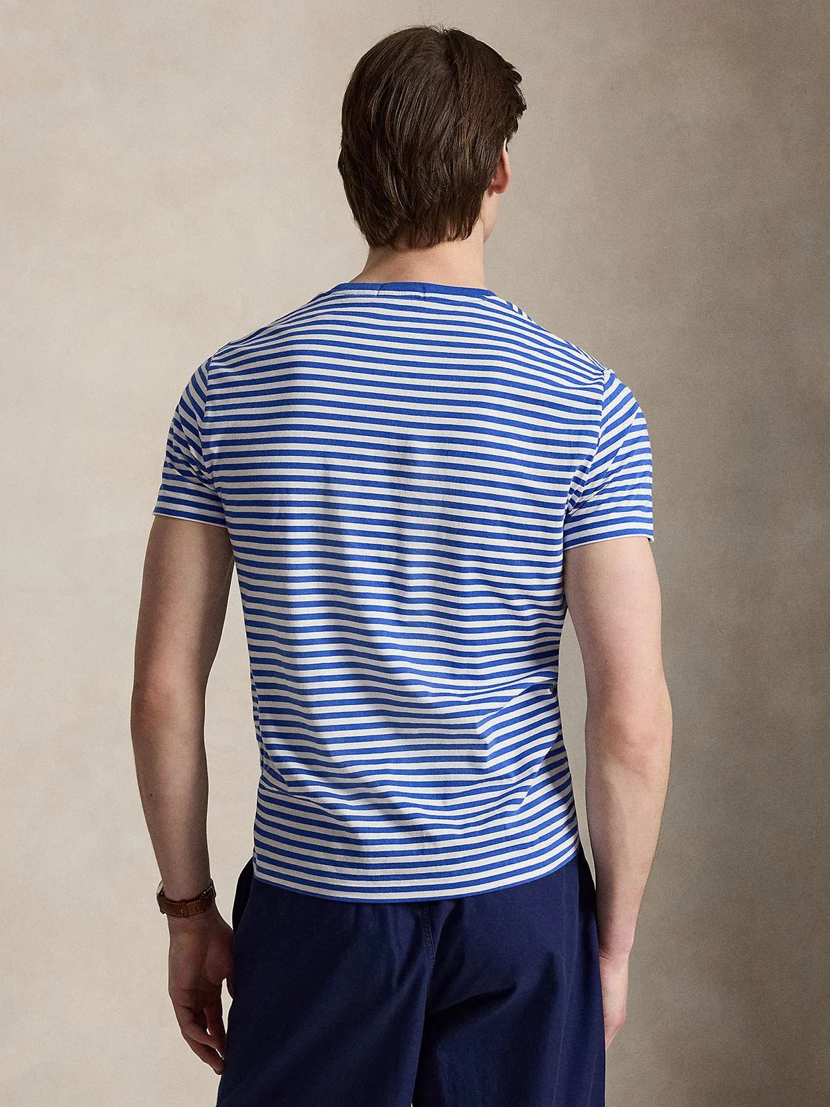 POLO RALPH LAUREN Áo Thun Nam Tay Ngắn Custom Slim Fit Striped Jersey T-Shirt
