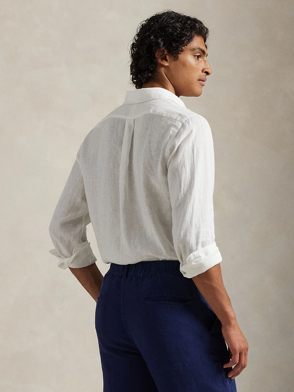 POLO RALPH LAUREN Áo Sơ Mi Nam Tay Dài Custom Fit Linen Shirt