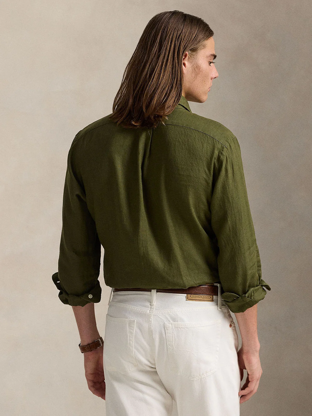 POLO RALPH LAUREN Áo Sơ Mi Nam Tay Dài Custom Fit Linen Shirt