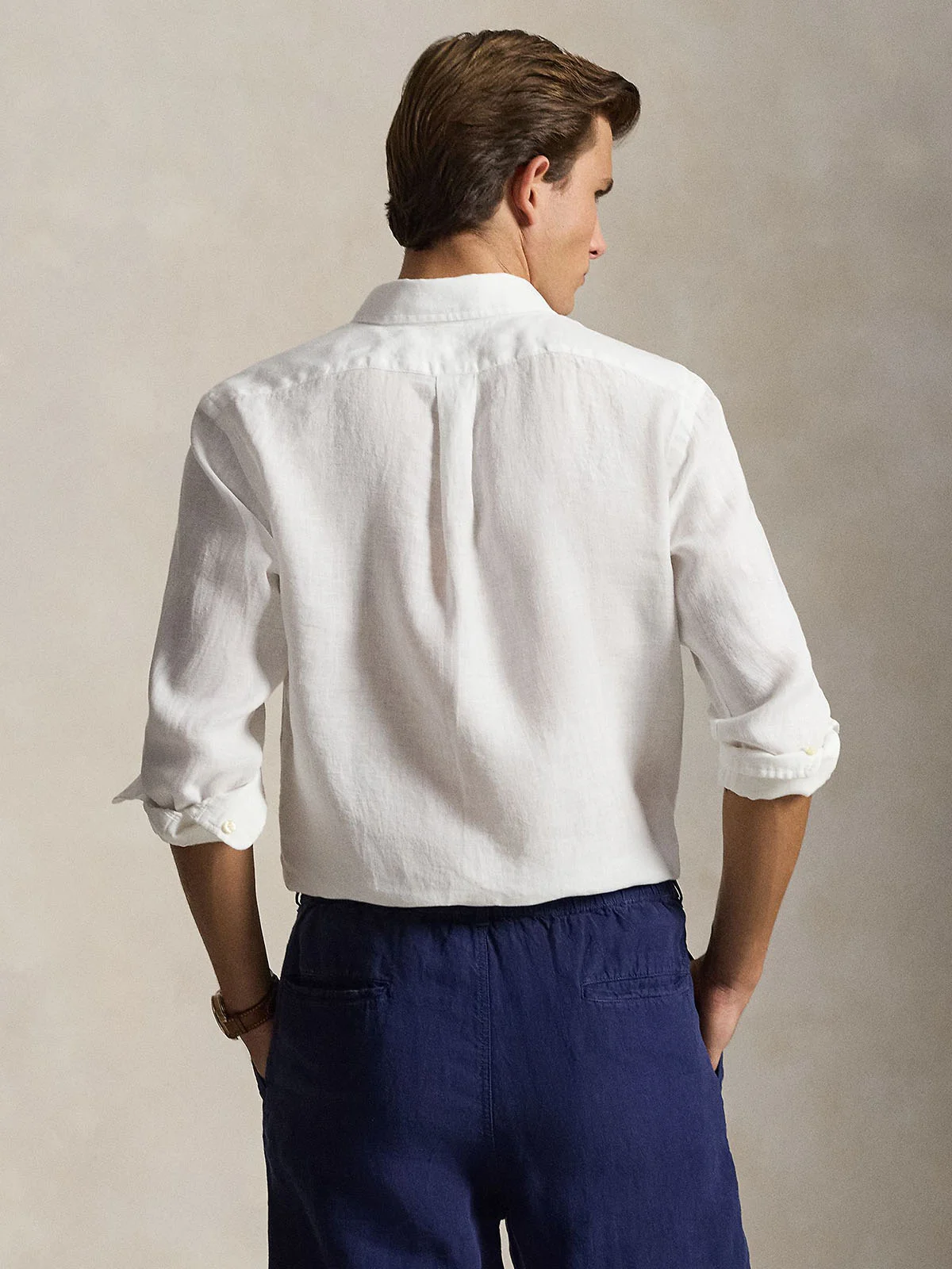 POLO RALPH LAUREN Áo Sơ Mi Nam Tay Dài Custom Fit Linen Shirt