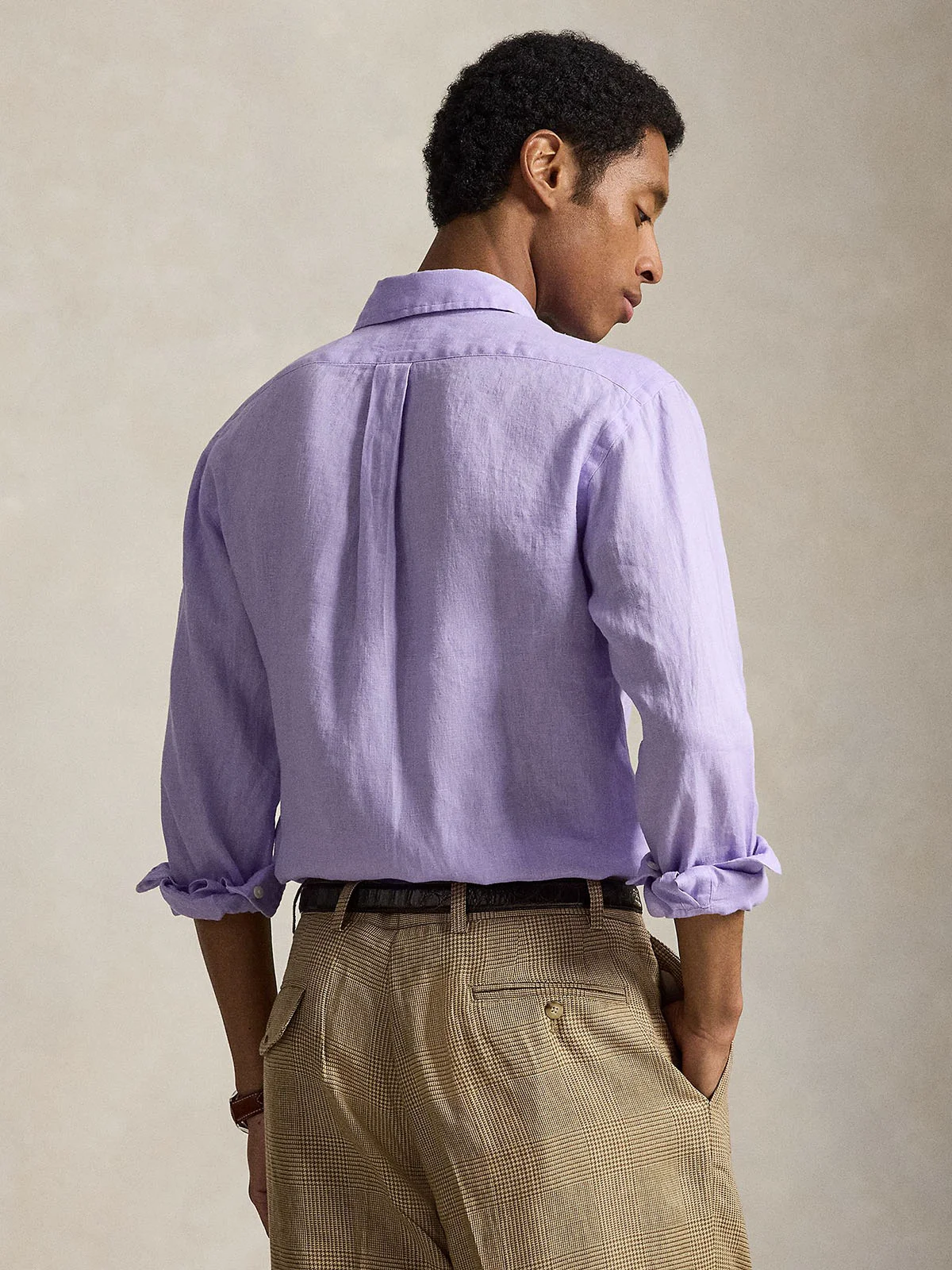 POLO RALPH LAUREN Áo Sơ Mi Nam Tay Dài Custom Fit Linen Shirt