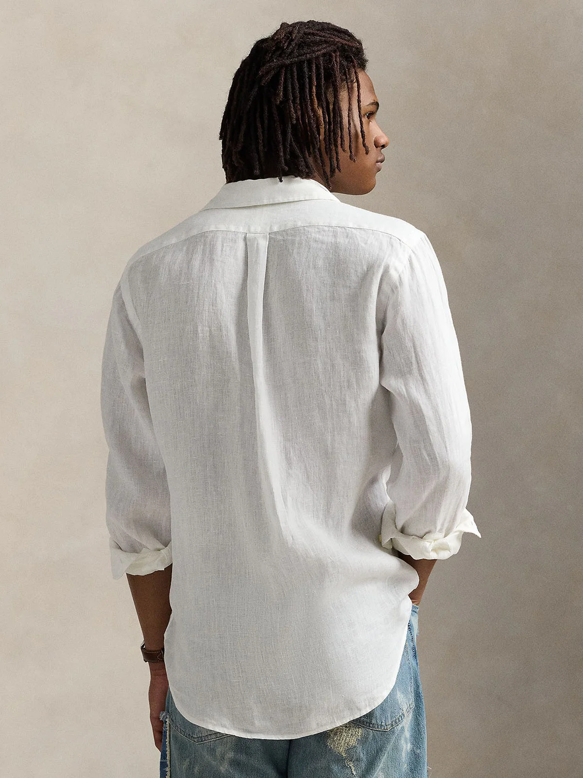 POLO RALPH LAUREN Áo Sơ Mi Nam Tay Dài Slim Fit Linen Shirt