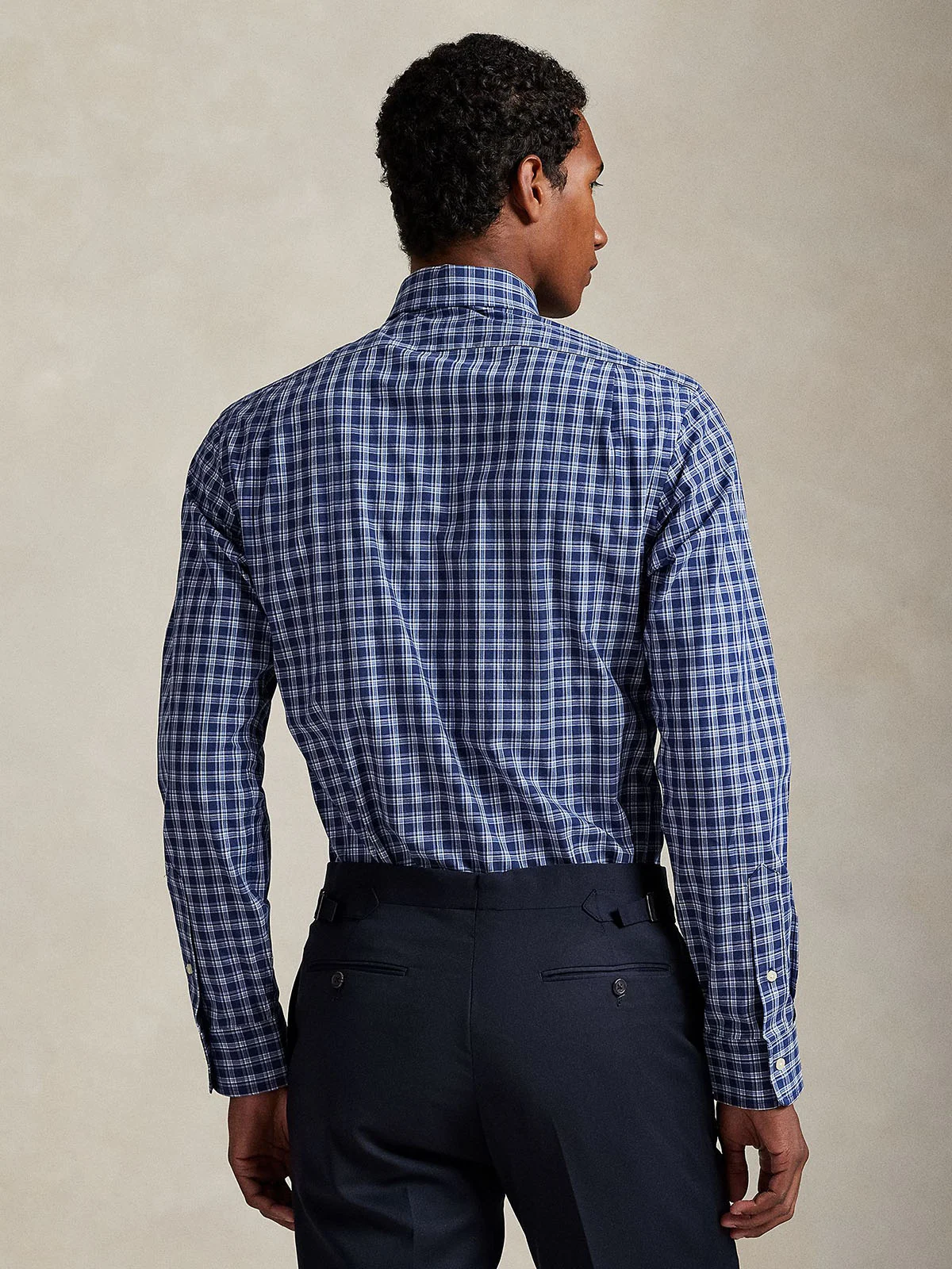 POLO RALPH LAUREN Áo Sơ Mi Nam Tay Dài Custom Fit Plaid Stretch Poplin Shirt