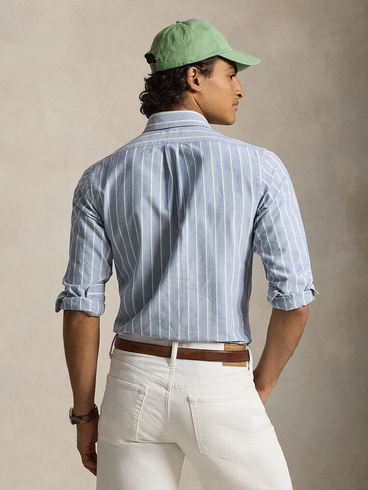 POLO RALPH LAUREN Áo Sơ Mi Nam Tay Dài Custom Fit Striped Oxford Shirt