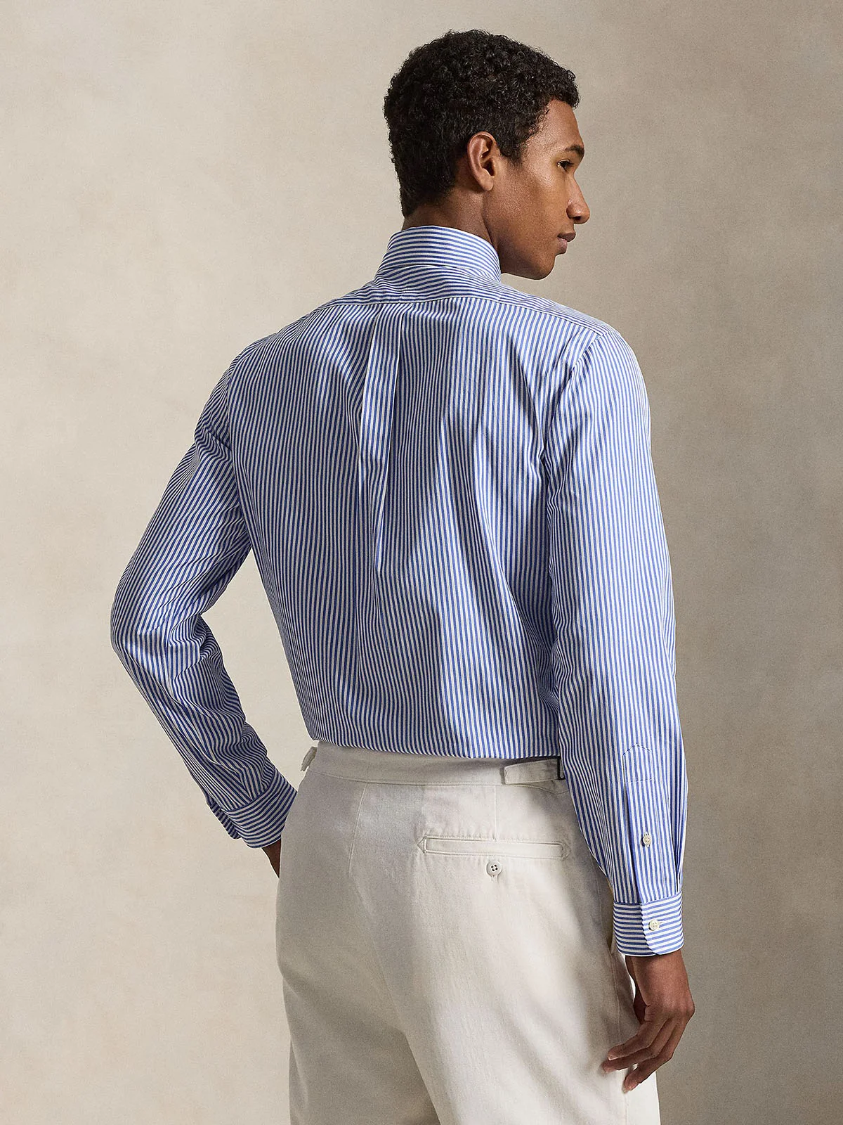 POLO RALPH LAUREN Áo Sơ Mi Nam Tay Dài Custom Fit Striped Poplin Shirt