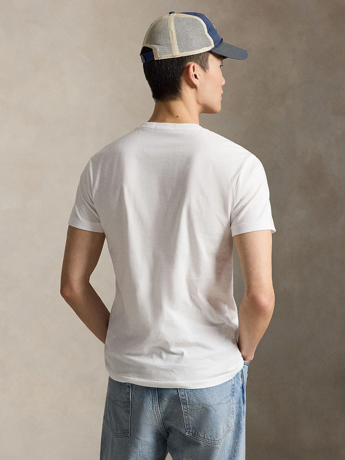 POLO RALPH LAUREN Áo Thun Nam Tay Ngắn Custom Slim Fit Polo Bear T-Shirt