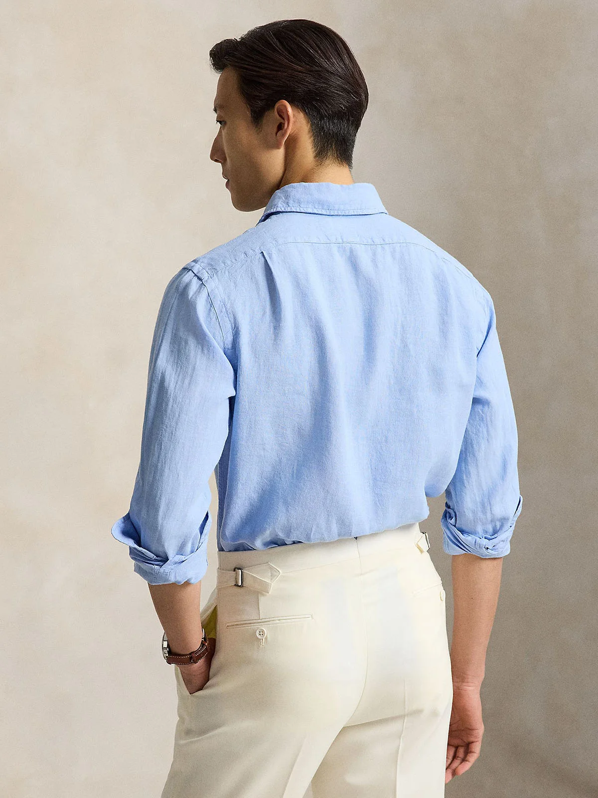 POLO RALPH LAUREN Áo Sơ Mi Nam Tay Dài Custom Fit Linen Shirt