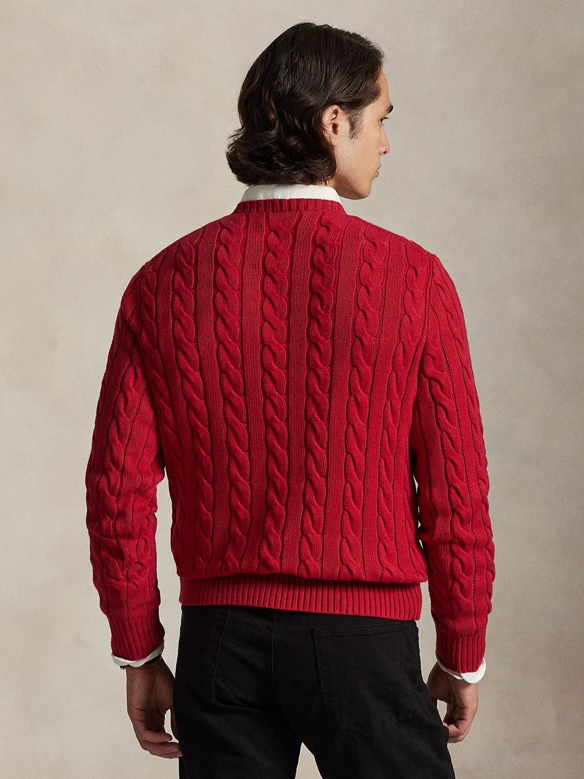 POLO RALPH LAUREN Áo Sweater Nam Tay Dài Lunar New Year Cable-Knit Cotton Sweater