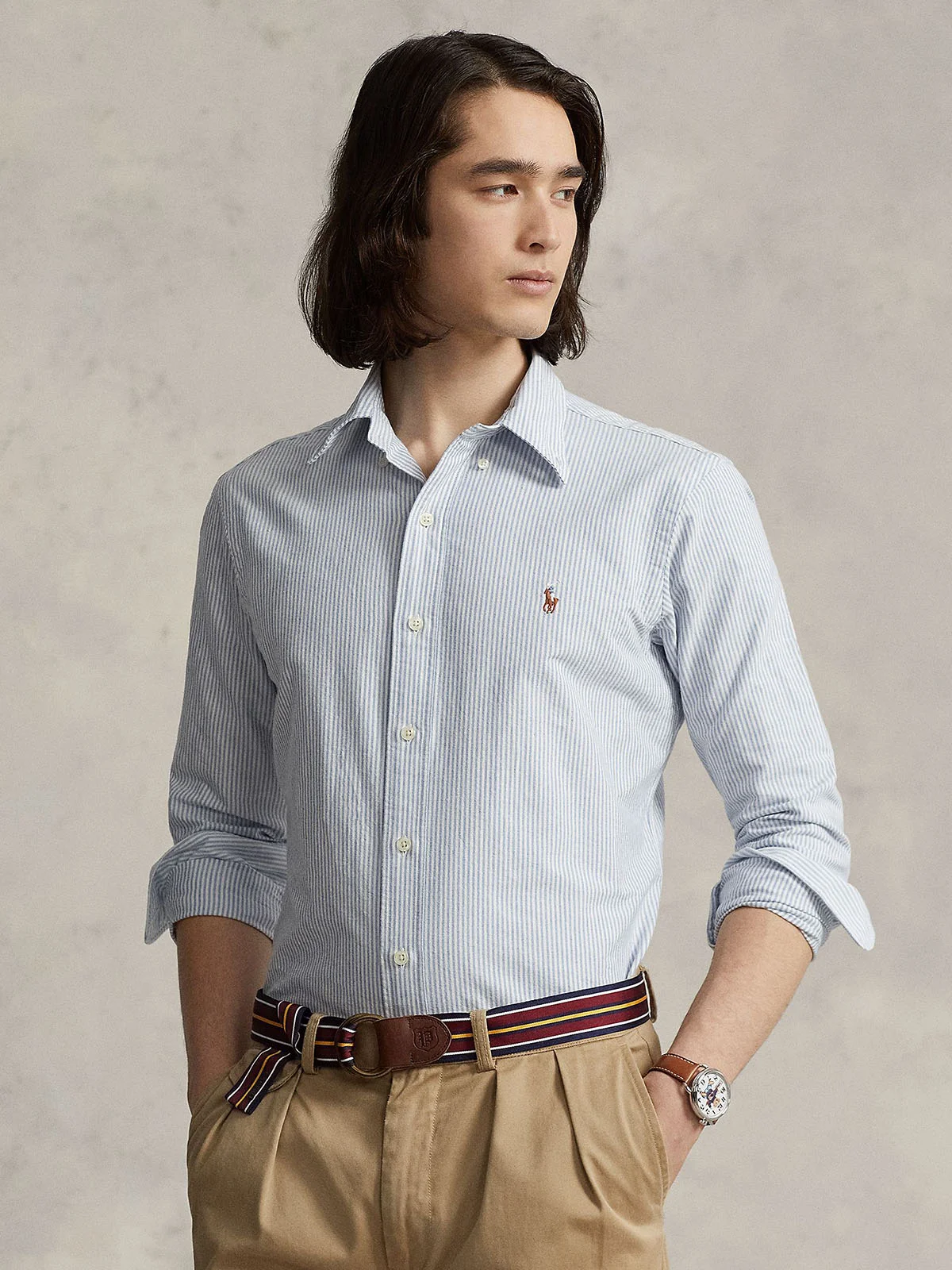 POLO RALPH LAUREN Áo Sơ Mi Nam Tay Dài Custom Fit Oxford Shirt