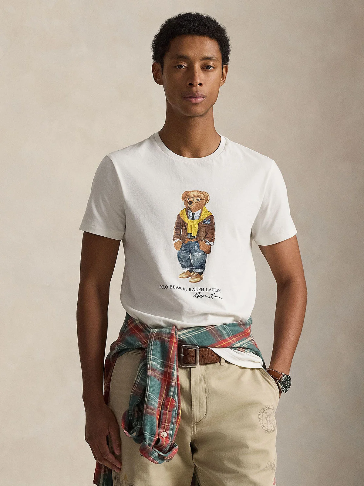 POLO RALPH LAUREN Áo Thun Nam Tay Ngắn Custom Slim Fit Polo Bear Jersey T-Shirt