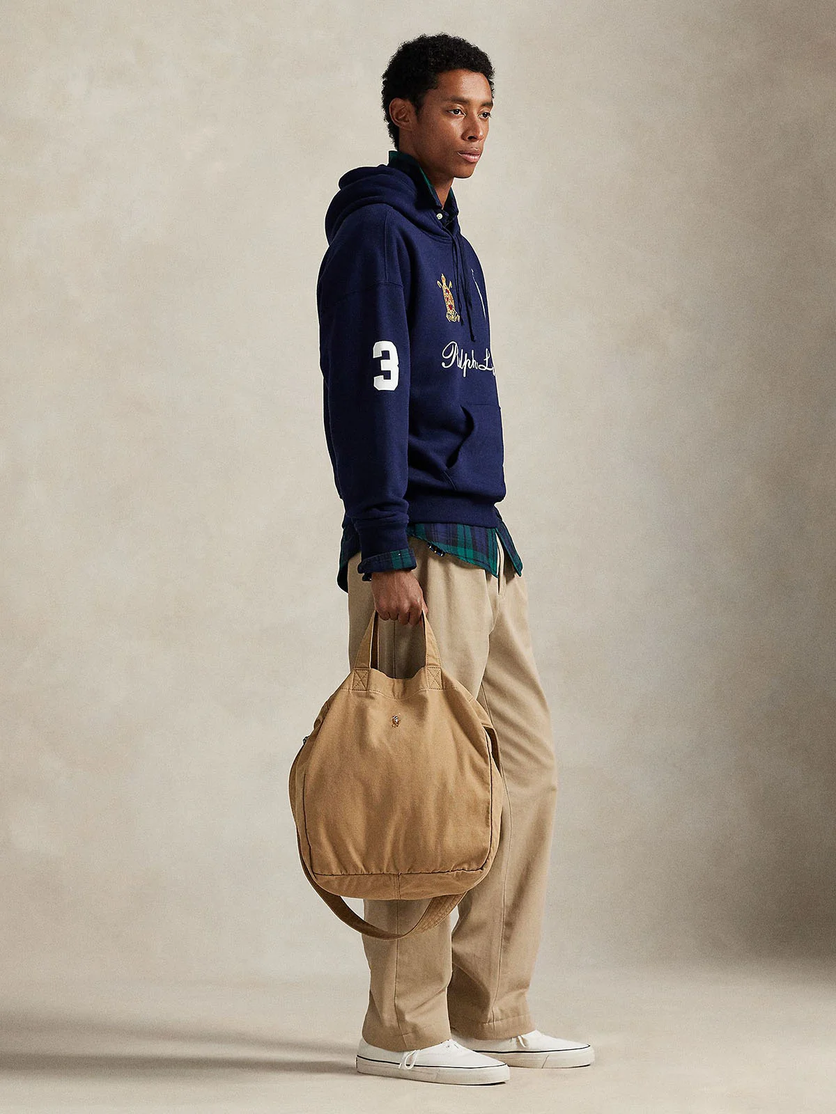 POLO RALPH LAUREN Túi Tote Nam Thời Trang Canvas Shopper Tote
