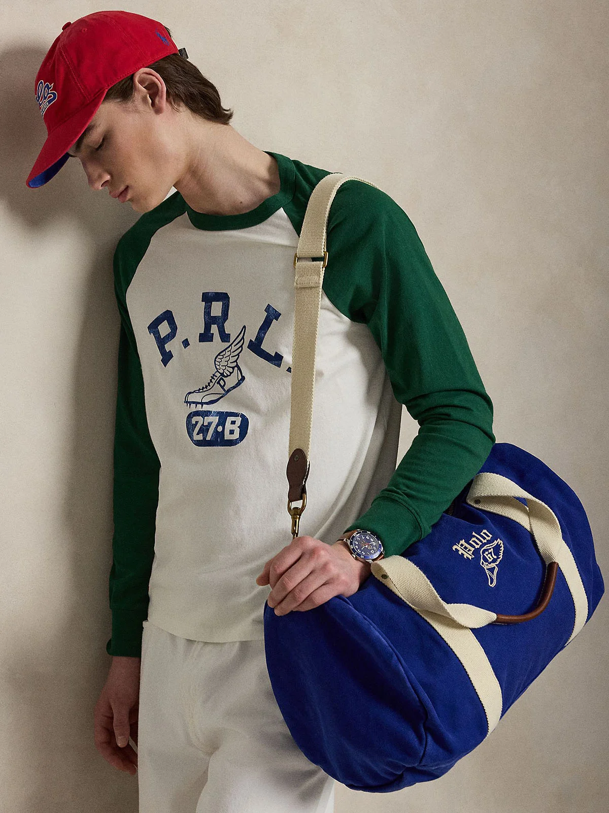 POLO RALPH LAUREN Túi Duffle Nam Embroidered Canvas Duffel