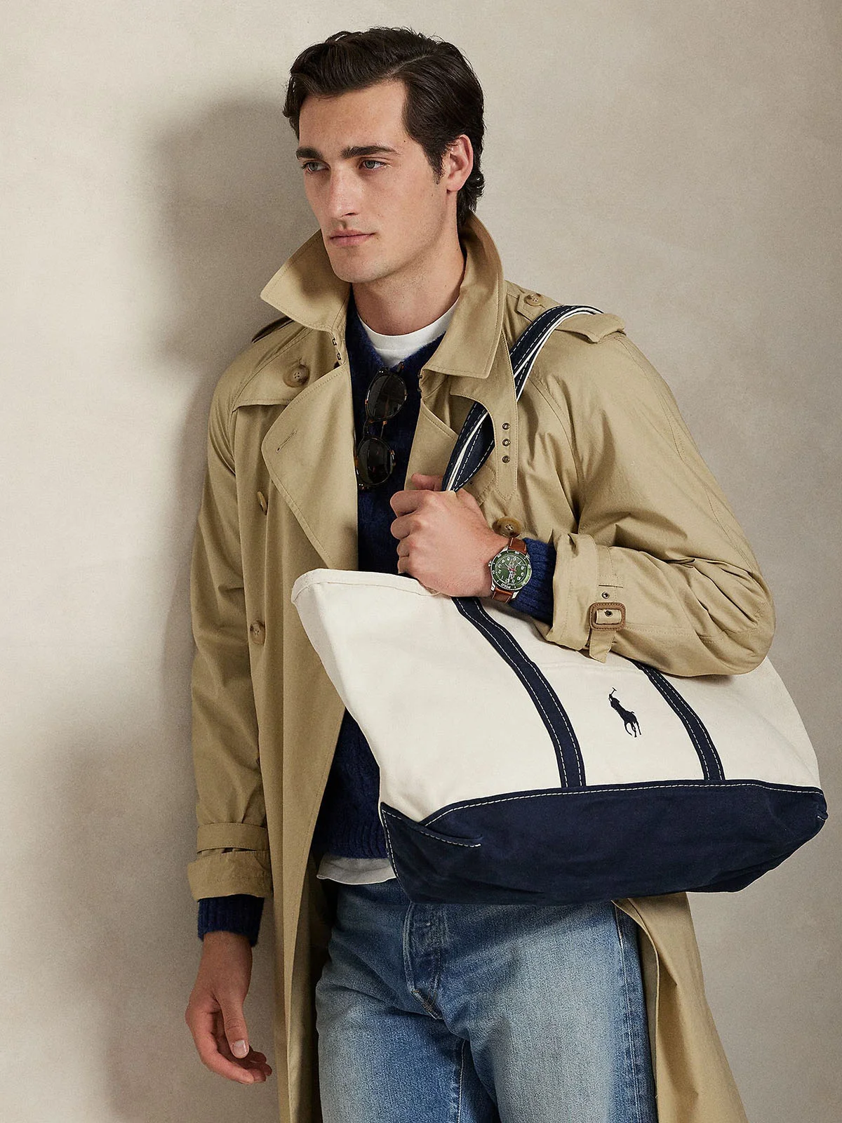 POLO RALPH LAUREN Túi Tote Nam Big Pony Canvas Tote