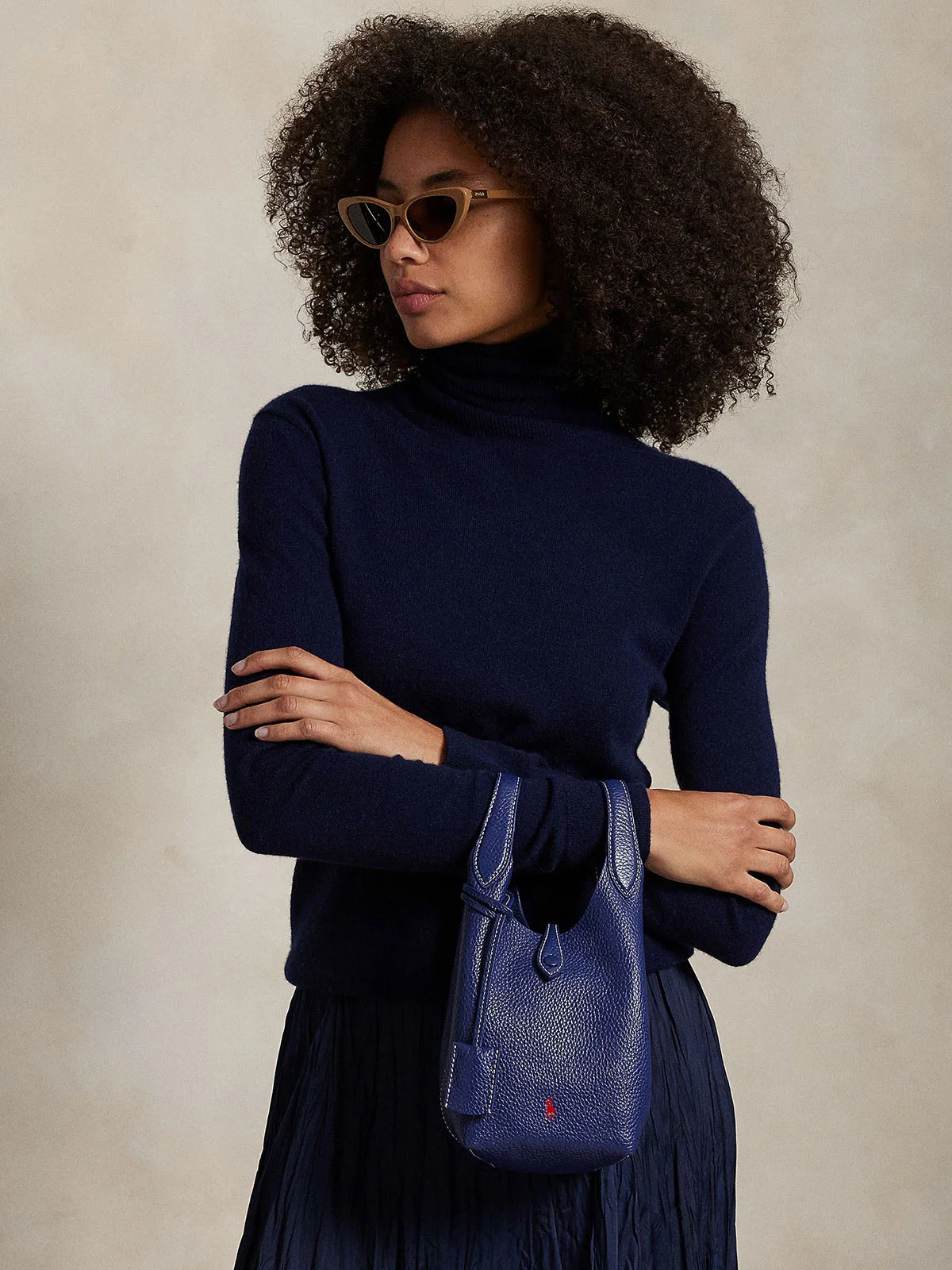 POLO RALPH LAUREN Túi Xách Nữ Polo Play Leather Small Tote & Crossbody