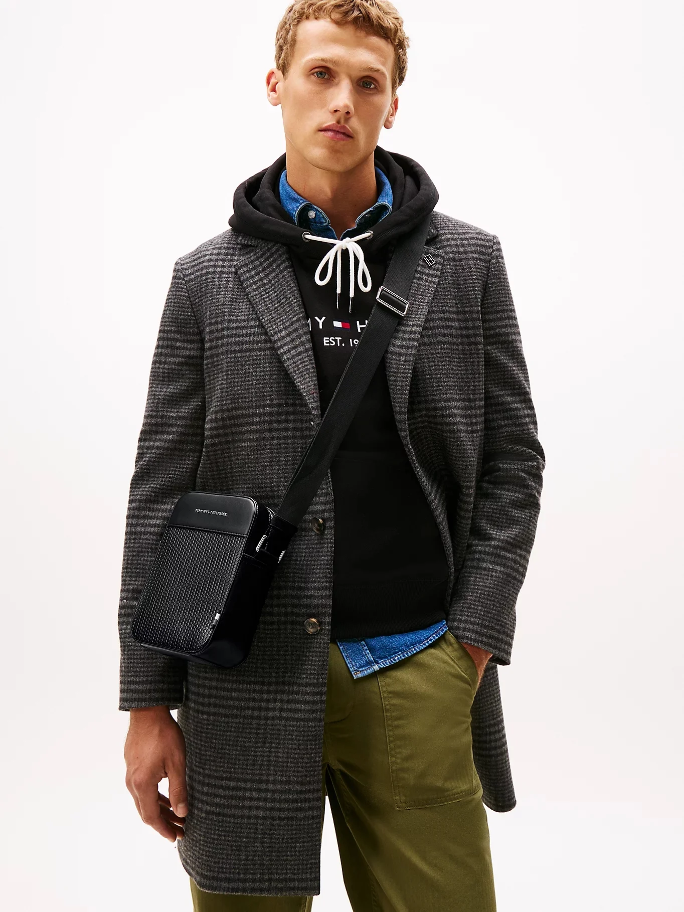 TOMMY HILFIGER Túi Đeo Chéo Nam TH Woven Mini Reporter