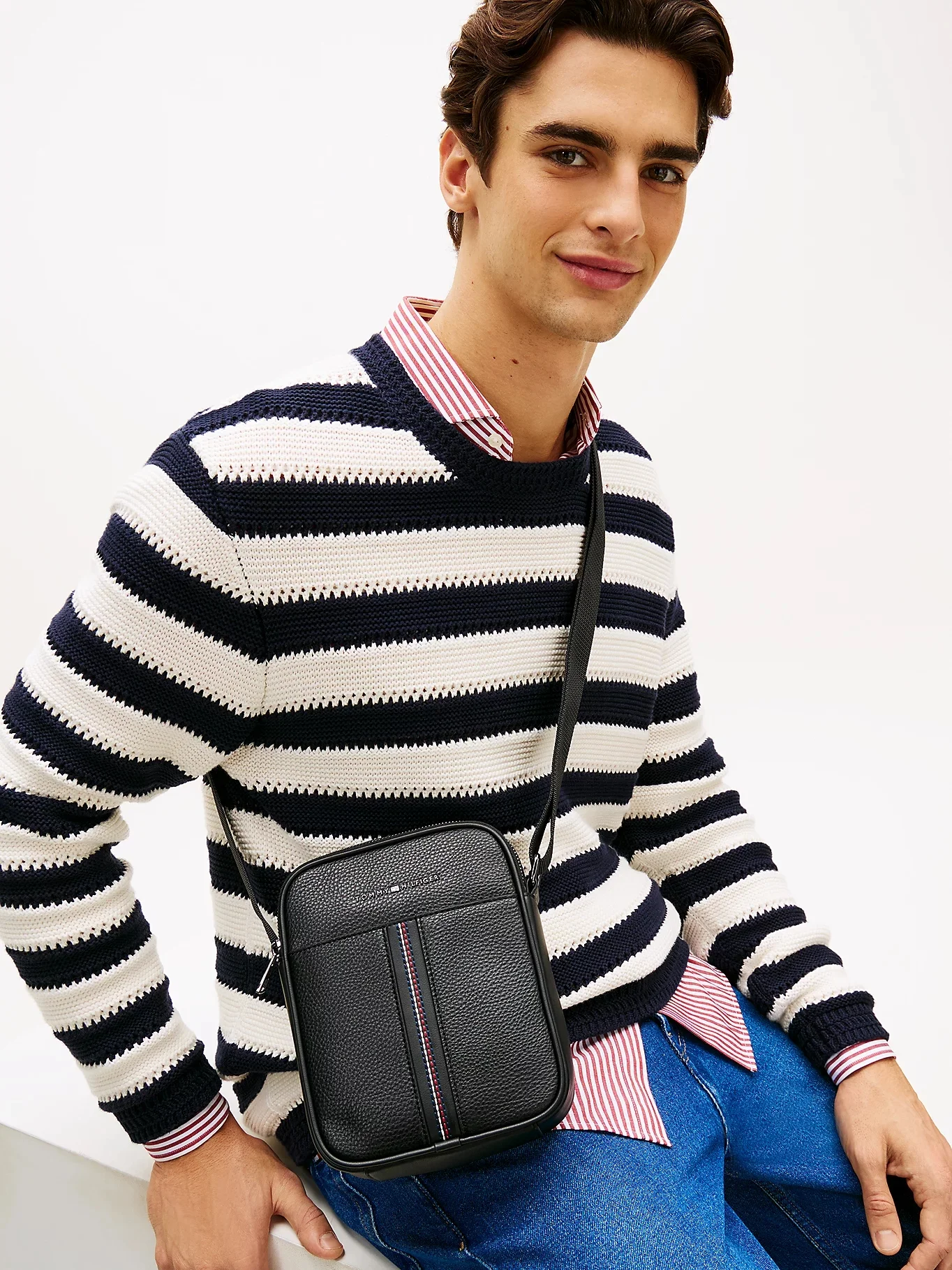 TOMMY HILFIGER Túi Đeo Chéo Nam TH Central Mini Reporter