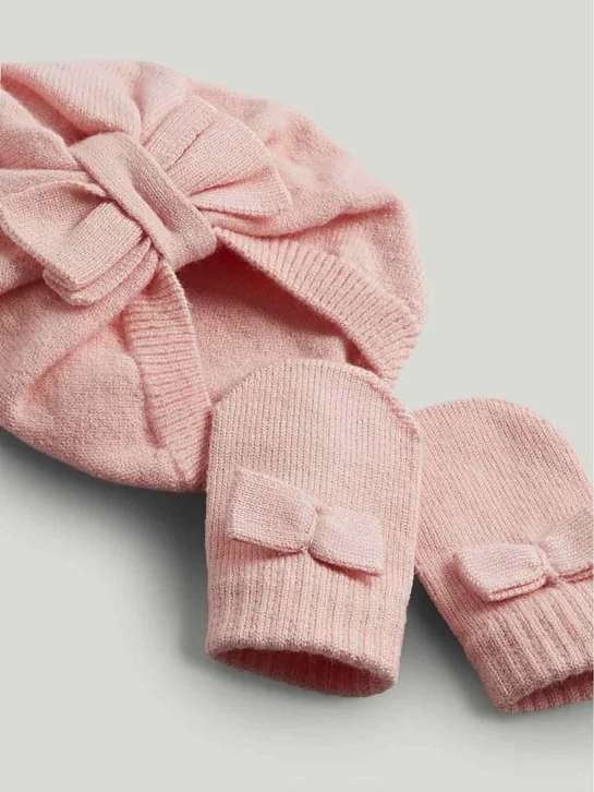 mothercare Set nón và bao tay bé gái