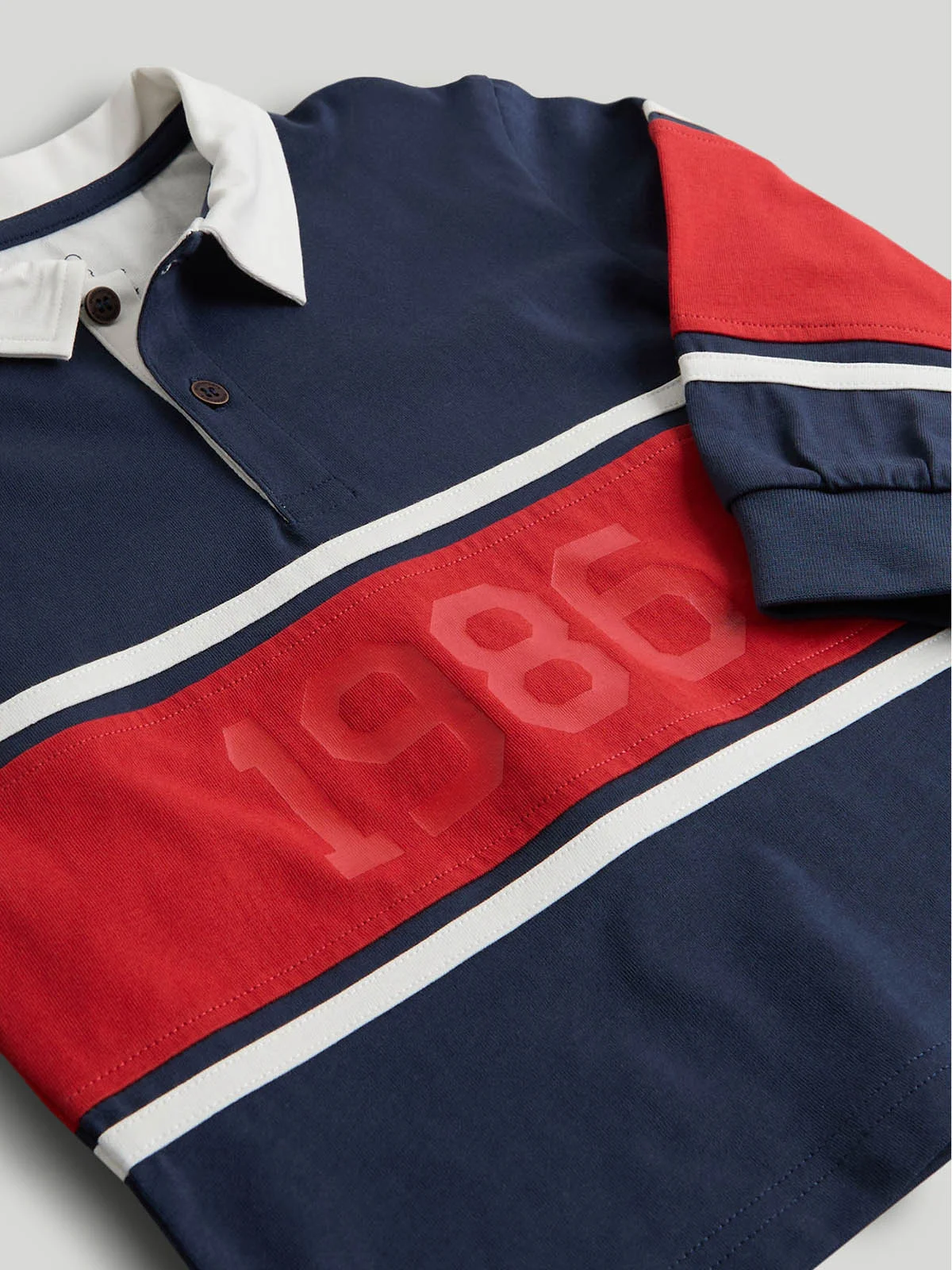mothercare áo polo tay dài bé trai