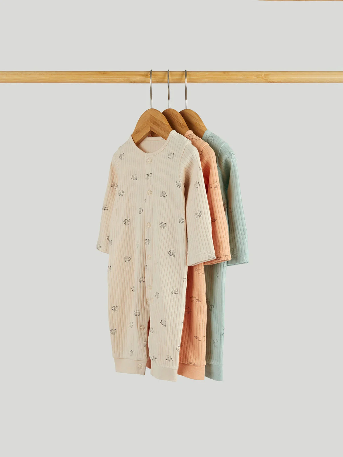 mothercare Bộ 3: áo liền quần em bé