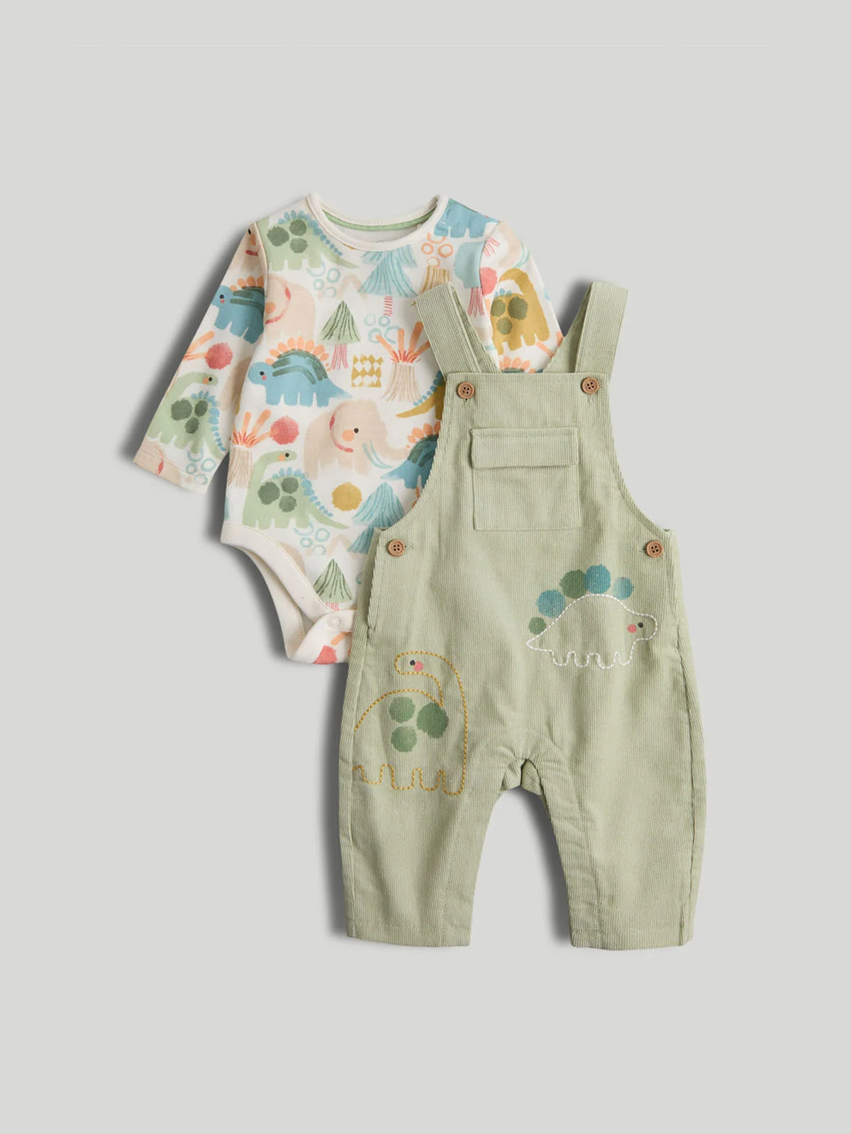mothercare Bộ áo và quần yếm bé trai