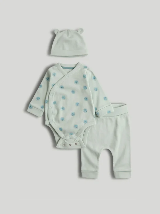 mothercare áo liền quần, quần, nón bé trai