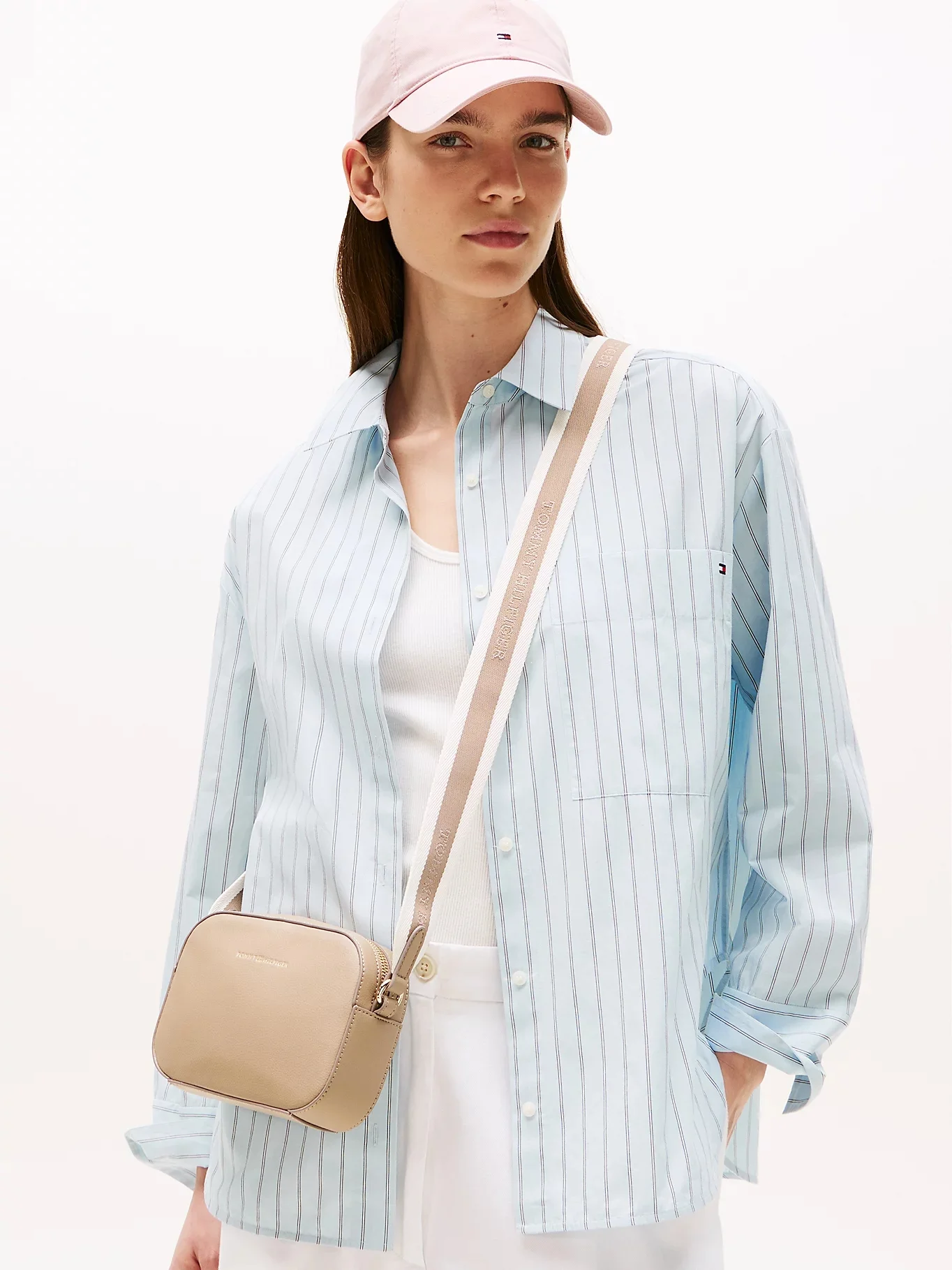 TOMMY HILFIGER Túi Đeo Chéo Nữ TH Logotape Camera Bag