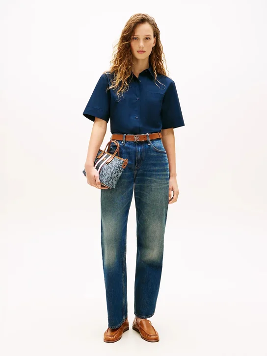 TOMMY HILFIGER Túi Xách Nữ TH Monoplay Mini Tote Strp Le