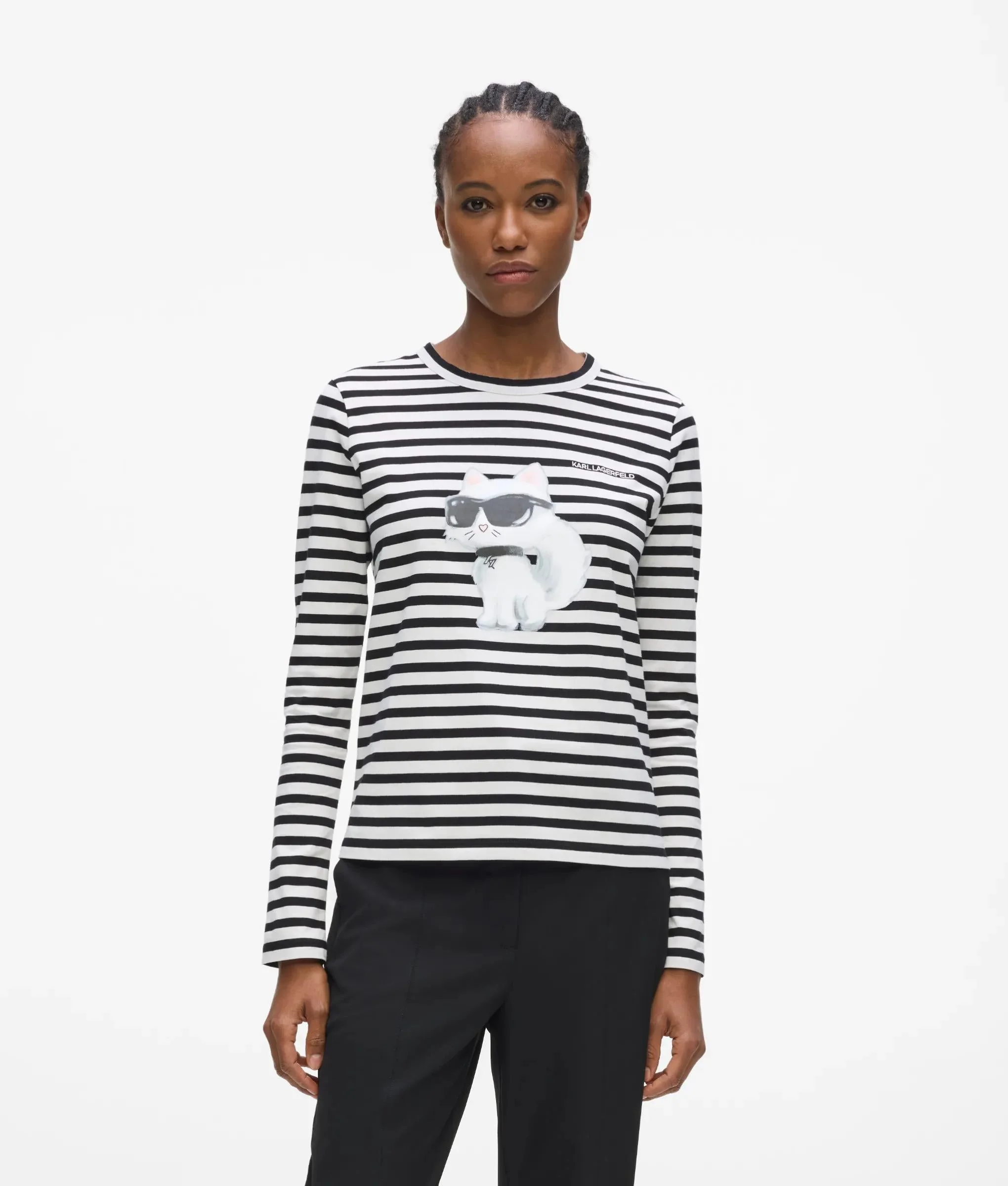 BLACK-CANNOLI CREAM STRIPE