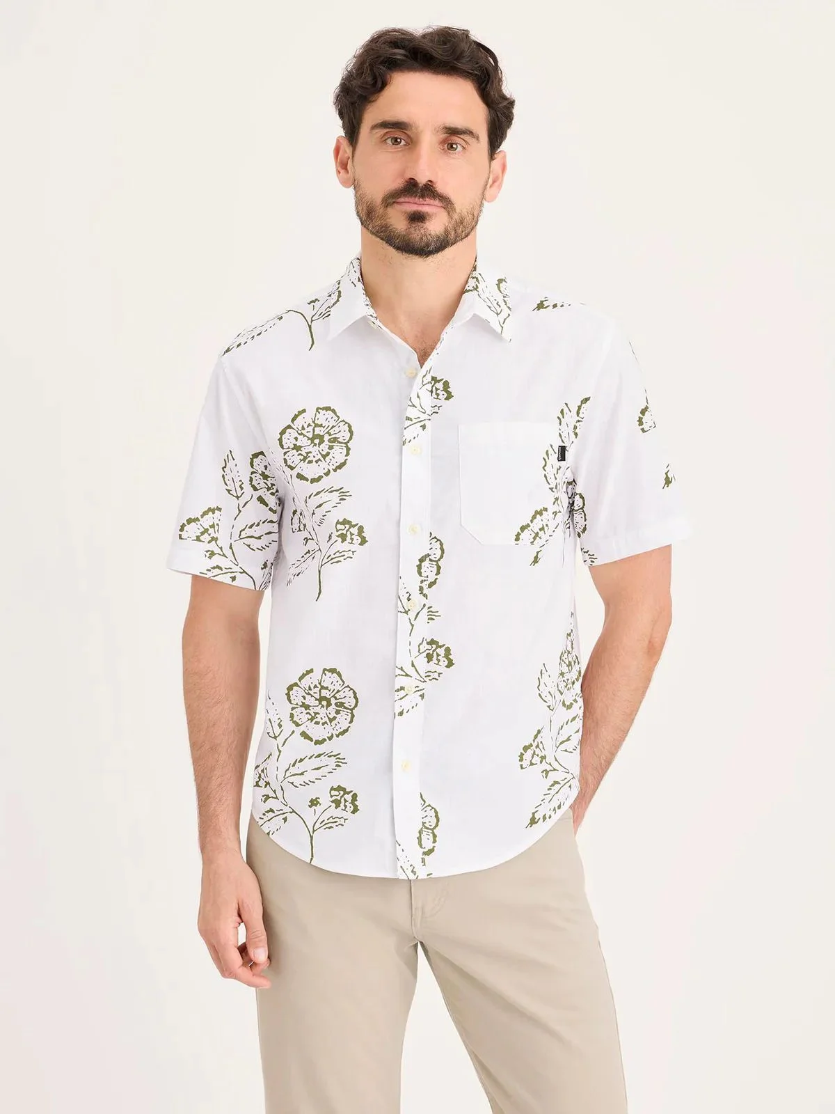 DOCKERS Áo Sơ Mi Nam Tay Ngắn