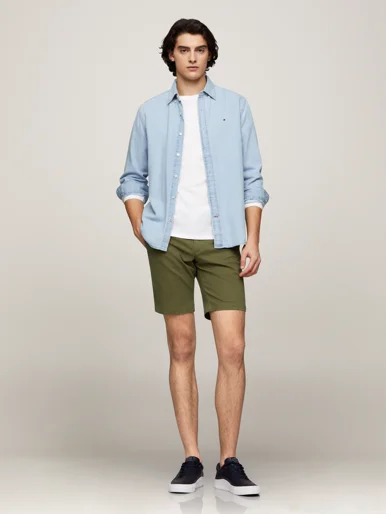 TOMMY HILFIGER Quần Ngắn Nam WCC Brkln Essential Twill W Belt