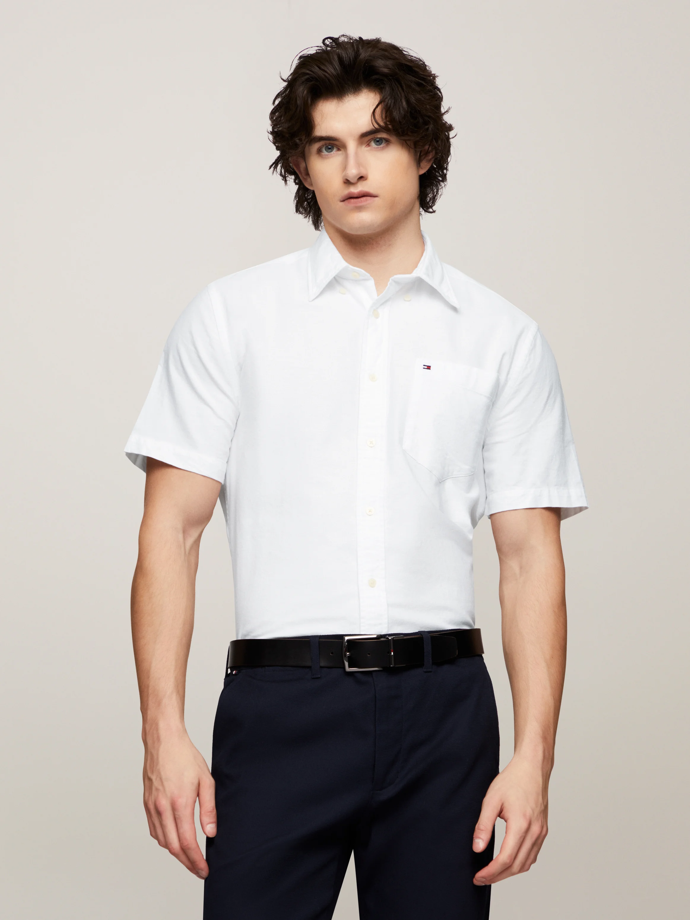 TOMMY HILFIGER Áo Sơ Mi Nam Tay Ngắn - IC Light Weight RF Shirt S/S