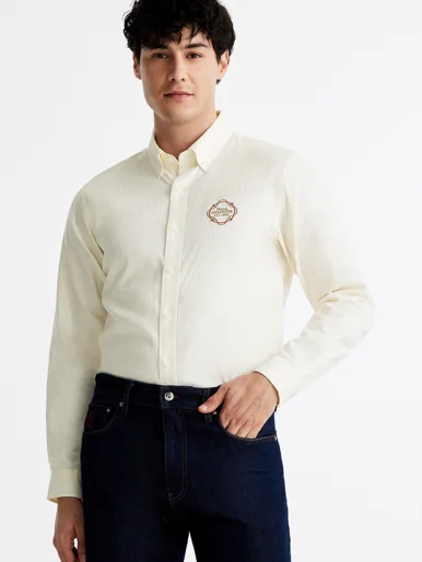 TOMMY HILFIGER Áo Sơ Mi Nam Tay Dài LNY Jqd Pattern Shirt