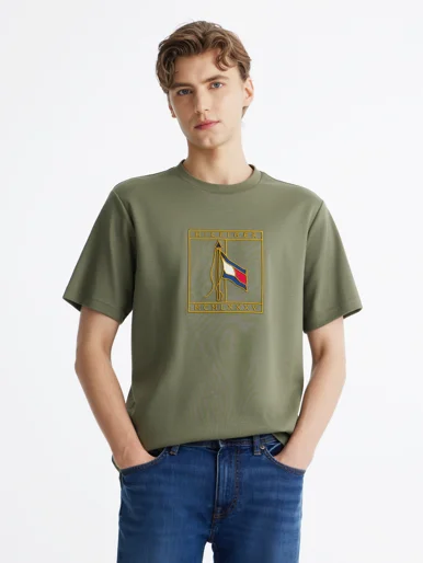 TOMMY HILFIGER Áo Thun Nam Tay Ngắn Interlock Pique Icon Tee