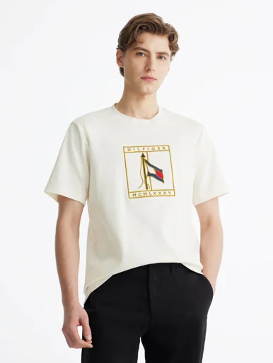 TOMMY HILFIGER Áo Thun Nam Tay Ngắn Interlock Pique Icon Tee