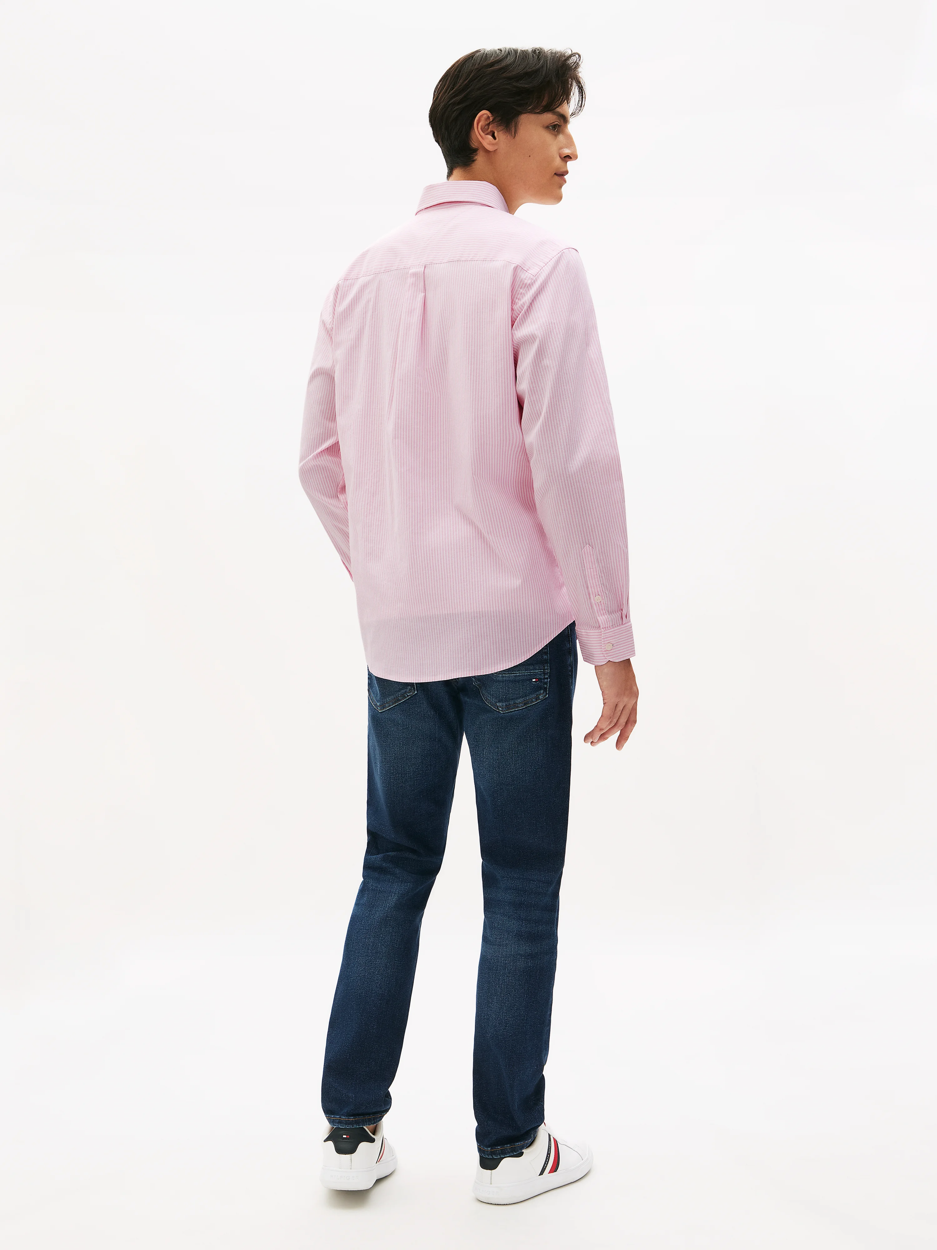 TOMMY HILFIGER Áo Sơ Mi Nam Tay Dài LW Oxford Stripe L/S Shirts