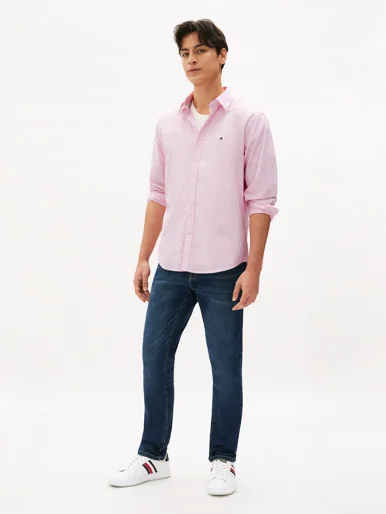 TOMMY HILFIGER Áo Sơ Mi Nam Tay Dài LW Oxford Stripe L/S Shirts