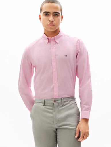TOMMY HILFIGER Áo Sơ Mi Nam Tay Dài LW Oxford Solid L/S Shirts