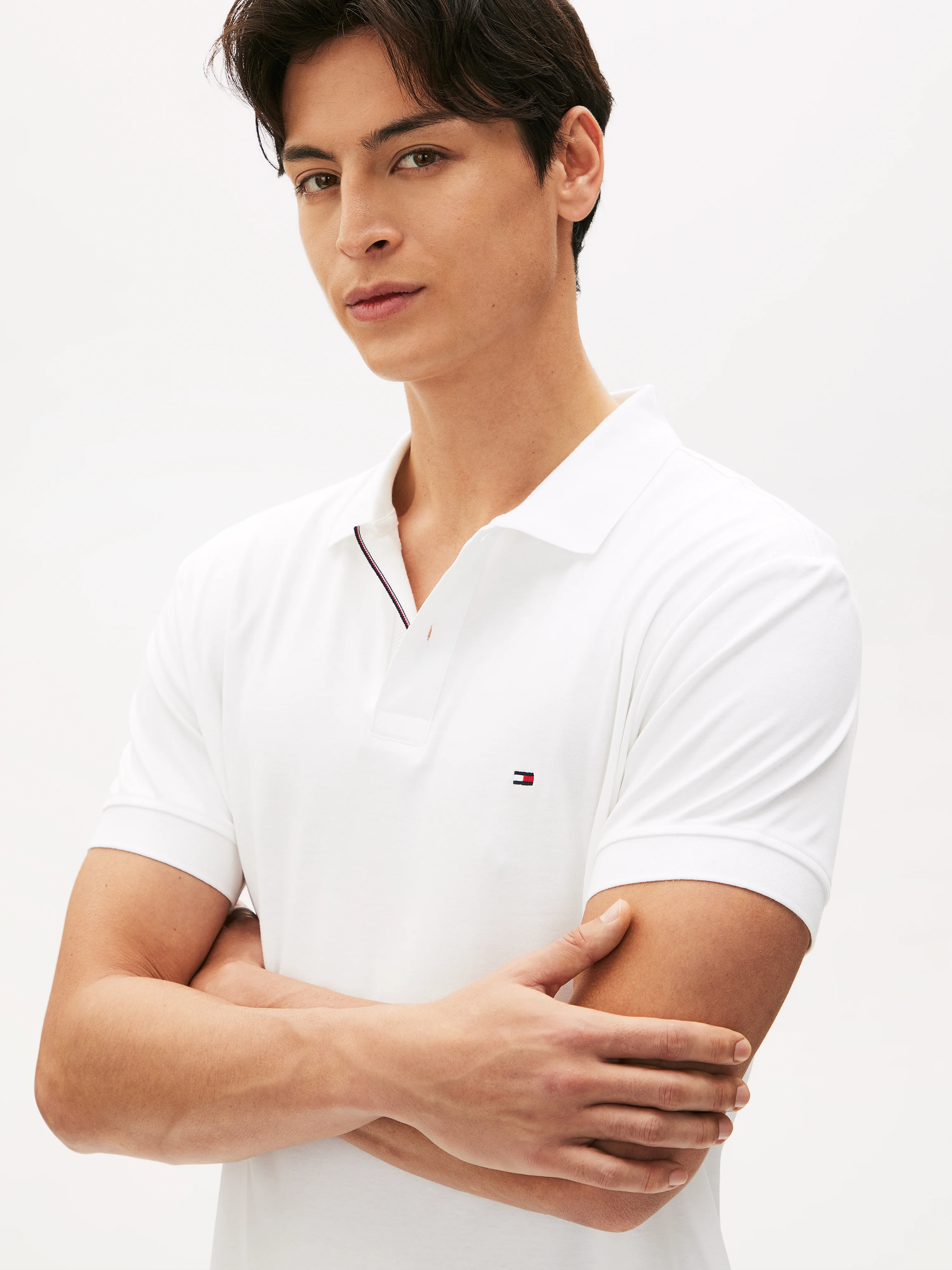 TOMMY HILFIGER Áo Polo Nam Tay Ngắn AK Interlock Placket Intr Polo