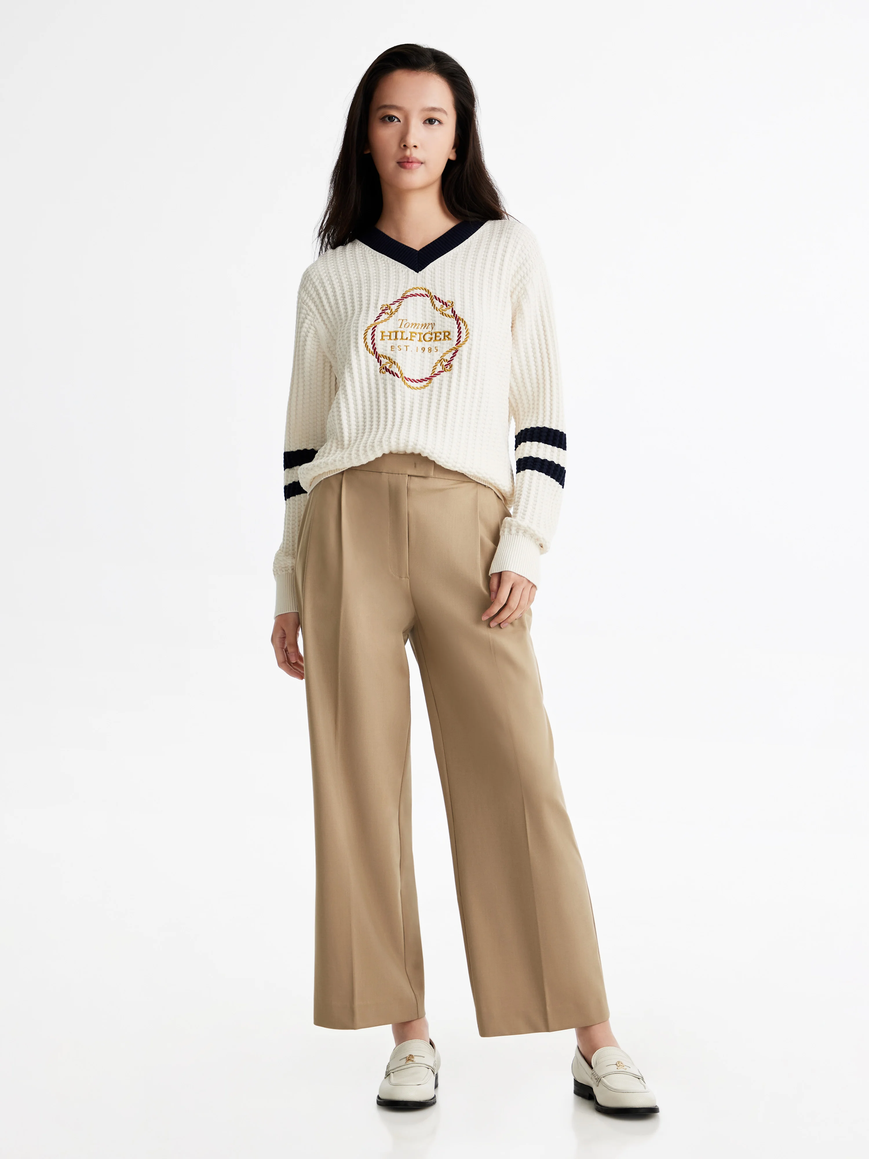 TOMMY HILFIGER Quần Dài Nữ AF LNY Twill Blend Pants