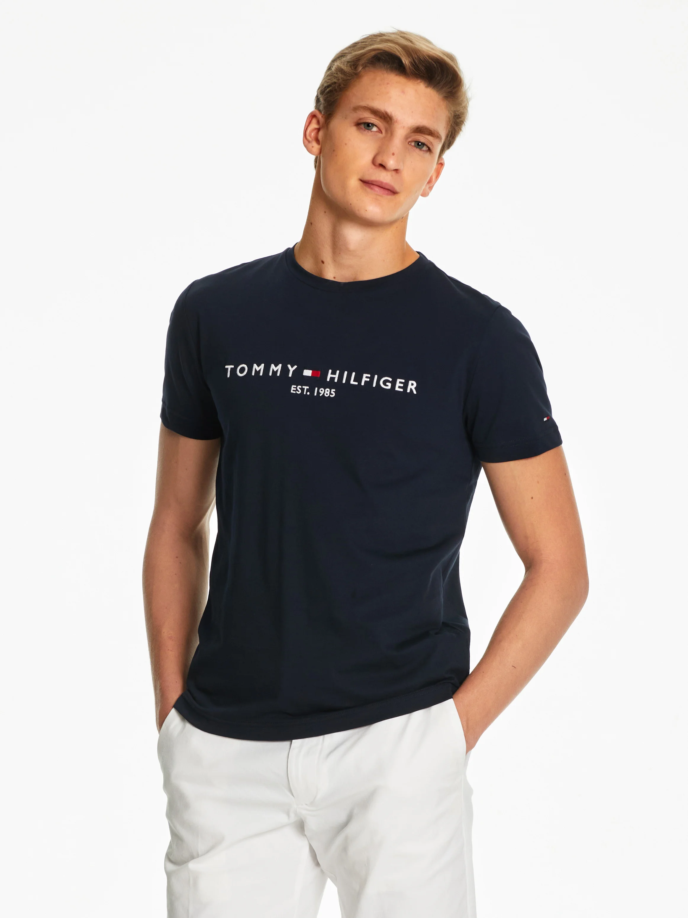 TOMMY HILFIGER Áo Thun Nam Tay Ngắn IM Core Tommy Logo Tee